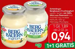 Spar Schärdinger Bergbauern Fruchtjoghurt Angebot