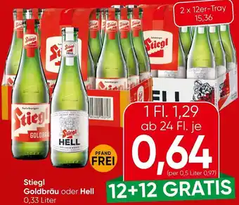 Spar Stiegl Goldbräu oder Hell Angebot