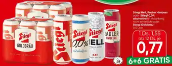 Spar Stiegl Hell, Radler Himbeer oder Stiegl alkoholfrei Angebot