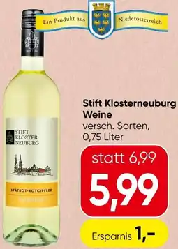 Spar Stift Klosterneuburg Weine Angebot