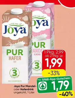 Spar Joya Pur Mandel- oder Haferdrink Angebot
