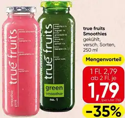 Spar true fruits Smoothies Angebot