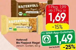 Spar Hafervoll Bio Flapjack Riegel Angebot