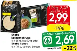 Spar Sheba Katzennahrung oder Sheba Soups Angebot