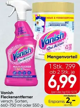 Spar Vanish Fleckenentferner Angebot