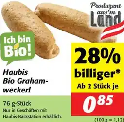 Nah&Frisch Haubis Bio Graham- weckerl Angebot
