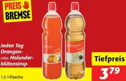 Nah&Frisch Jeden Tag Orangen- oder Holunder- blütensirup Angebot