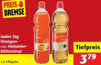 Nah&Frisch Jeden Tag Orangen- oder Holunder- blütensirup Angebot