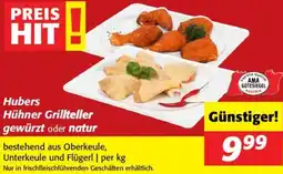 Nah&Frisch Hubers Hühner Grillteller gewürzt oder natur Angebot