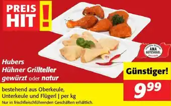 Nah&Frisch Hubers Hühner Grillteller gewürzt oder natur Angebot