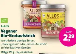 Denn's Biomarkt ALLOS Veganer Bio-Brotaufstrich Angebot