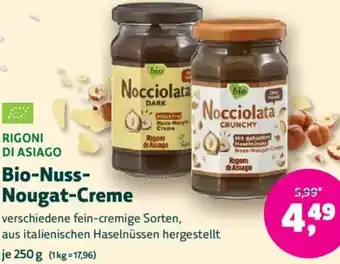 Denn's Biomarkt Rigoni di asiago bio-nuss- nougat-creme Angebot
