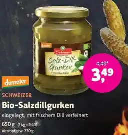 Denn's Biomarkt Bio-Salzdillgurken Angebot