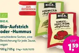 Denn's Biomarkt BIO.K. Bio-Aufstrich oder -Hummus Angebot