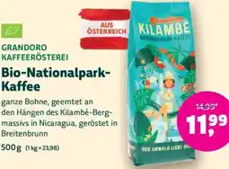Denn's Biomarkt Bio-Nationalpark- Kaffee Angebot