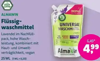 Denn's Biomarkt Almawin flüssig- waschmittel Angebot