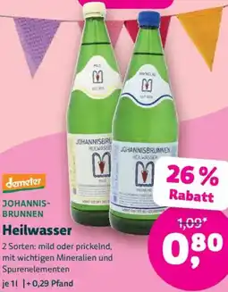 Denn's Biomarkt Johannis- brunnen heilwasser Angebot