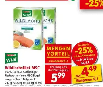 Interspar Wildlachsfilet MSC Angebot
