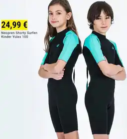 Decathlon Neopren Shorty Surfen Kinder Yulex 100 Angebot