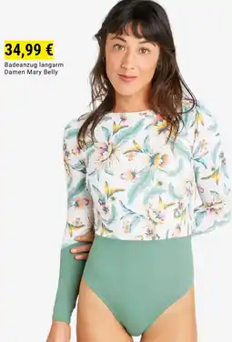 Decathlon Badeanzug langarm Damen Mary Belly Angebot