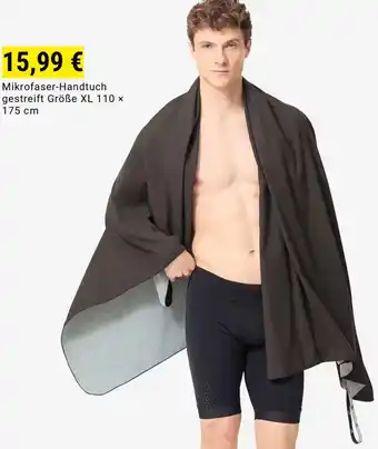 Decathlon Mikrofaser-Handtuch gestreift Angebot