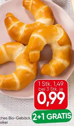 Eurospar Spar Natur pur Bio-Wiener Kipferl Angebot