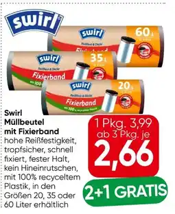 Eurospar Swirl Fixierband-Müllbeutel Angebot