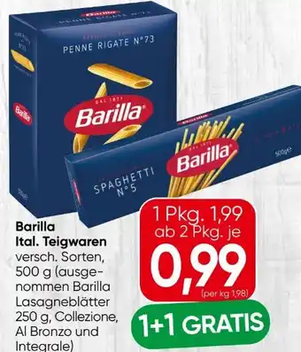Spar Barilla Teigwaren Angebot