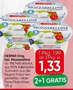 Spar Despar Mozzarelline Angebot