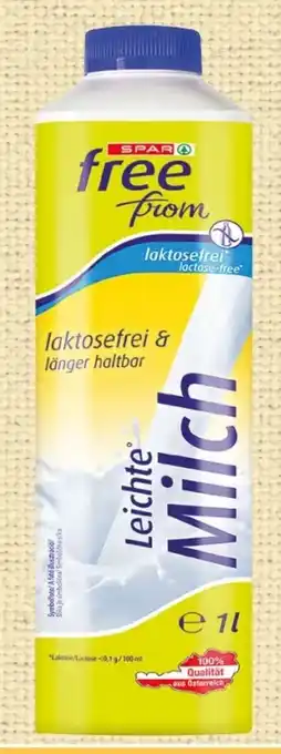 Spar SPAR free from Leichte Milch Angebot