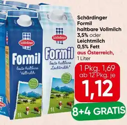 Spar Schärdinger Formil H-Vollmilch Angebot