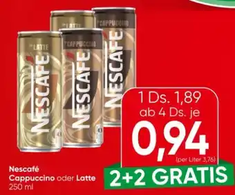 Spar Nescafé Eiskaffee Cappuccino Angebot
