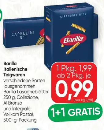 SPAR Gourmet Barilla Teigwaren Angebot