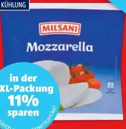 Hofer Milsani Mozzarella Angebot