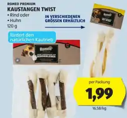 Hofer Romeo Hunde-Kaustangen Twist Angebot