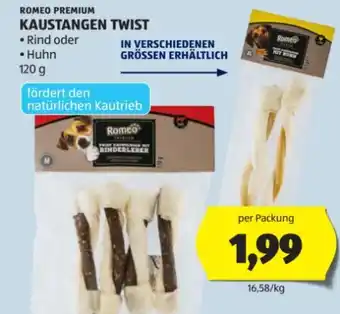 Hofer Romeo Hunde-Kaustangen Twist Angebot