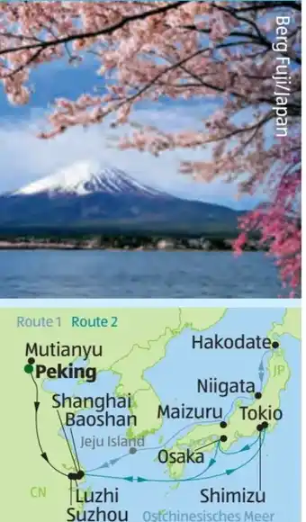 Hofer Hofer-Reisen Rundreise-Kreuzfahrt China-Japan Angebot