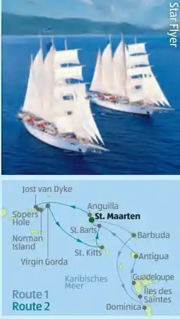 Hofer Hofer-Reisen Segelkreuzfahrt-Baden Karibik Angebot