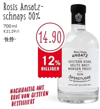 MPreis Rosis Ansatz Schnaps 700 ml Angebot
