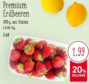 MPreis Premium Erdbeeren 350 g Angebot