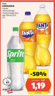 Hofer FANTA LIMONADEN Angebot