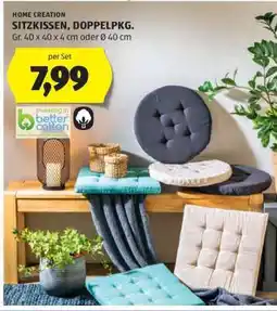 Hofer HOME CREATION SITZKISSEN, DOPPELPKG Angebot