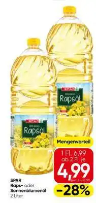 Eurospar SPAR Raps- oder Sonnenblumenöl Angebot
