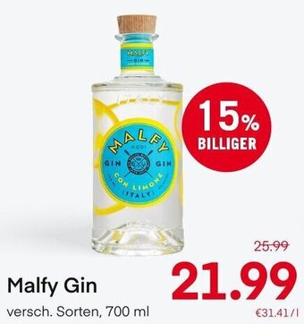 MPreis Malfy Gin 700 ml Angebot