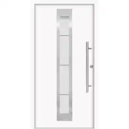 Hellweg Aluminium-Sicherheitshaustür „MALMO“, weiß 128266 HELLWEG Angebot