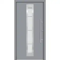 Hellweg Aluminium-Sicherheitshaustür „MALMO“, grau 128274 HELLWEG Angebot