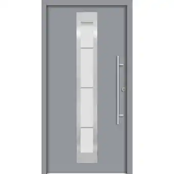 Hellweg Aluminium-Sicherheitshaustür „MALMO“, grau 128274 HELLWEG Angebot