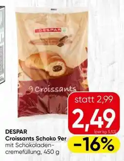 Spar DESPAR Croissants Schoko 9er Angebot