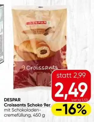 Spar DESPAR Croissants Schoko 9er Angebot