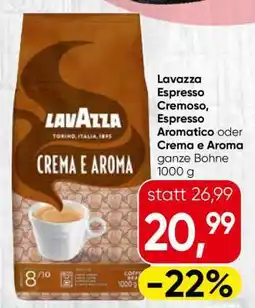 Spar Lavazza Espresso Cremoso, Espresso Aromatico oder Crema e Aroma Angebot